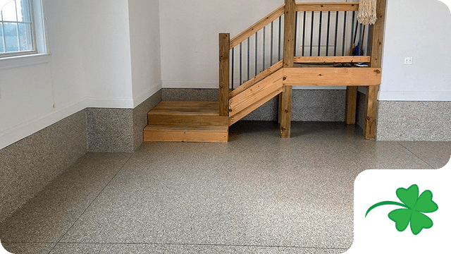 Residential garage floor coating services by Sullivan's Concrete Coatings near Louisville, KY